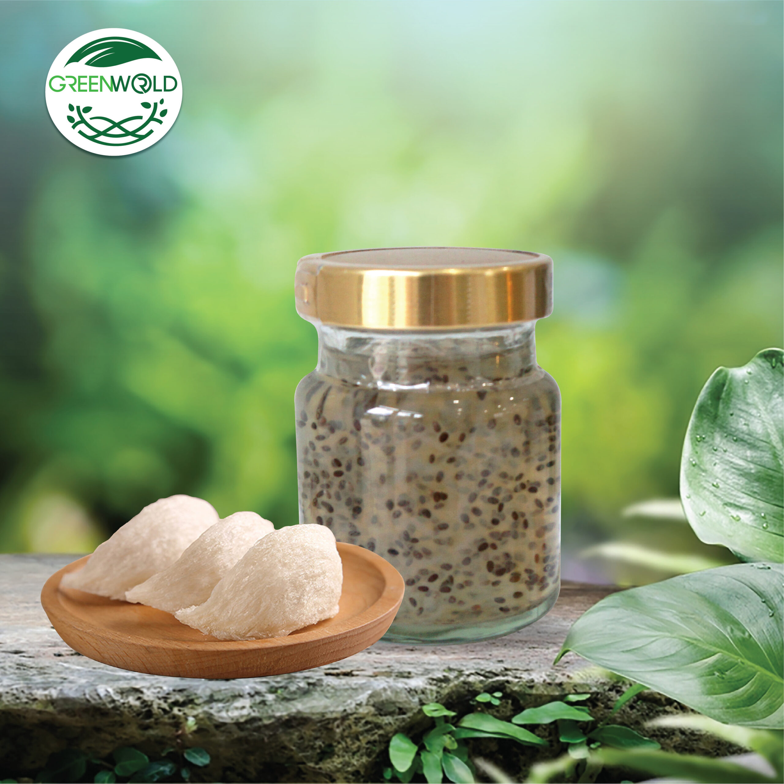 70ml OEM Yến chưng đường phèn với hạt chia