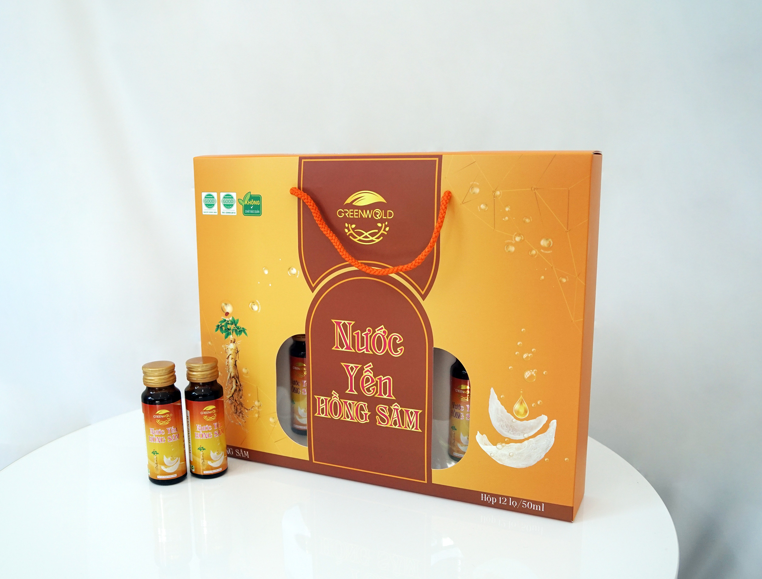 50ml Nước Yến Hồng Sâm Green World